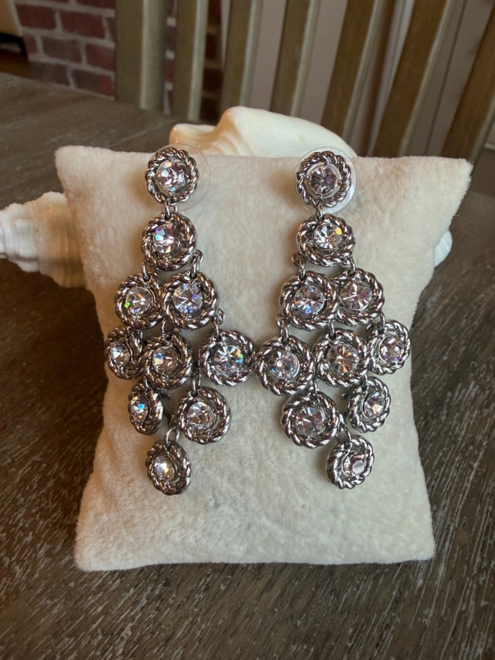Dillards Rhinestone Chandelier Earrings
